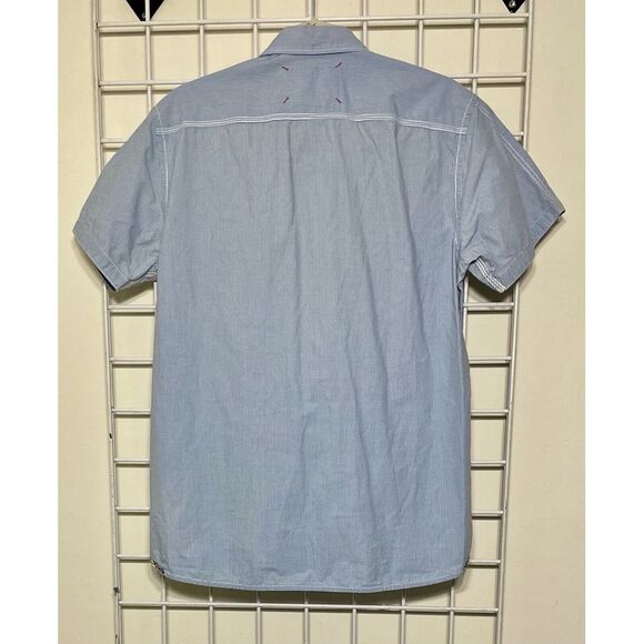 Men's Robert Graham Hawaii Light Blue Short Sleeve‎ Button Up Shirt Medium - Picture 4 of 7